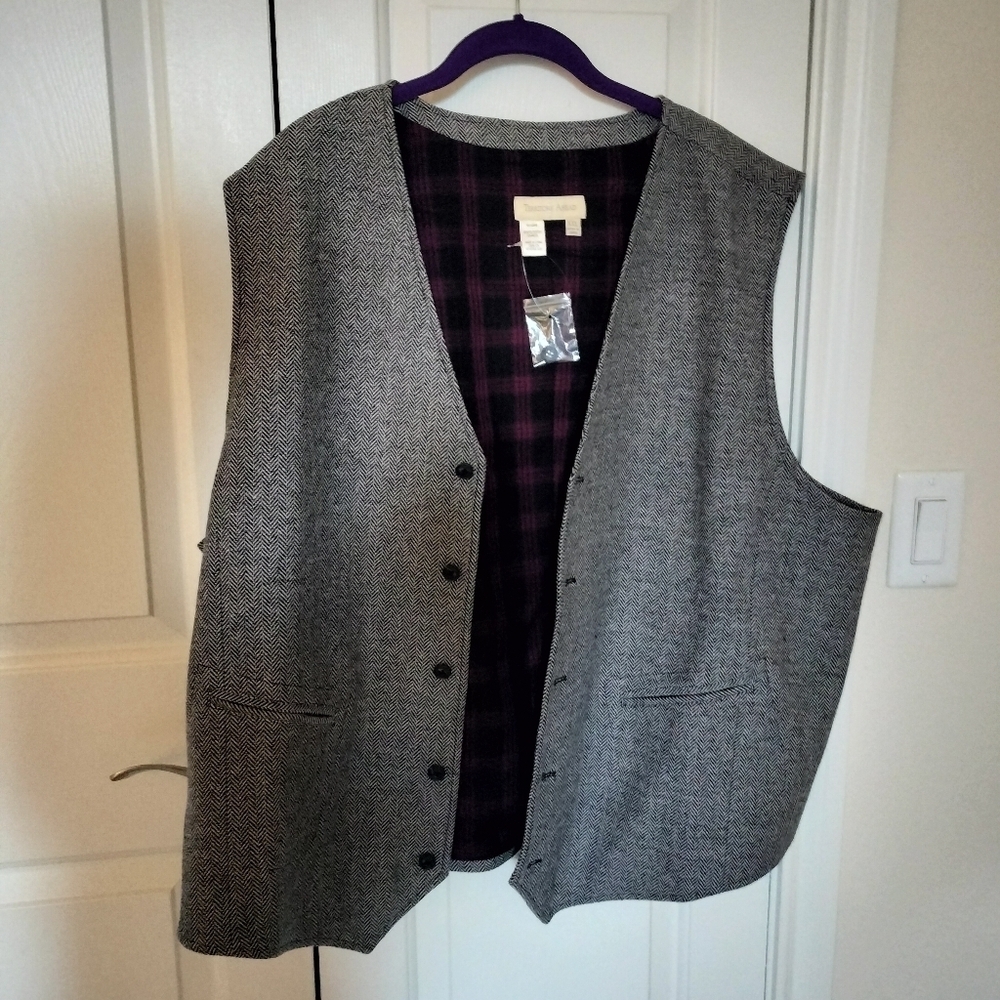 NWOT Territory Ahead Plaid Wool Blend Blazer
